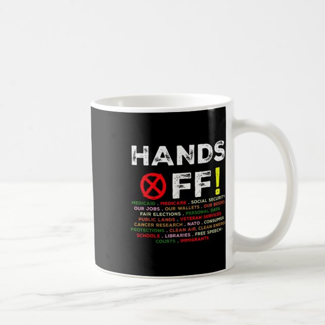 Händer av Protest Social Security and Medicare Pro Kaffemugg (Höger)