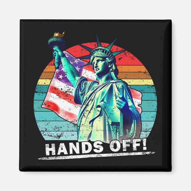 Händer av Protest Social Security and Medicare Pro Magnet (Framsidan)