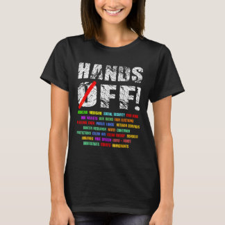 Händer av Protest Social Security and Medicare Pro T Shirt