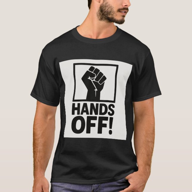 Händer av protesten T-Shirt - fet Påstående-grafik (Framsida)