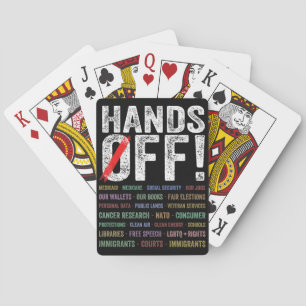 Händer av protester casinokort