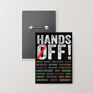 Händer av protester knapp