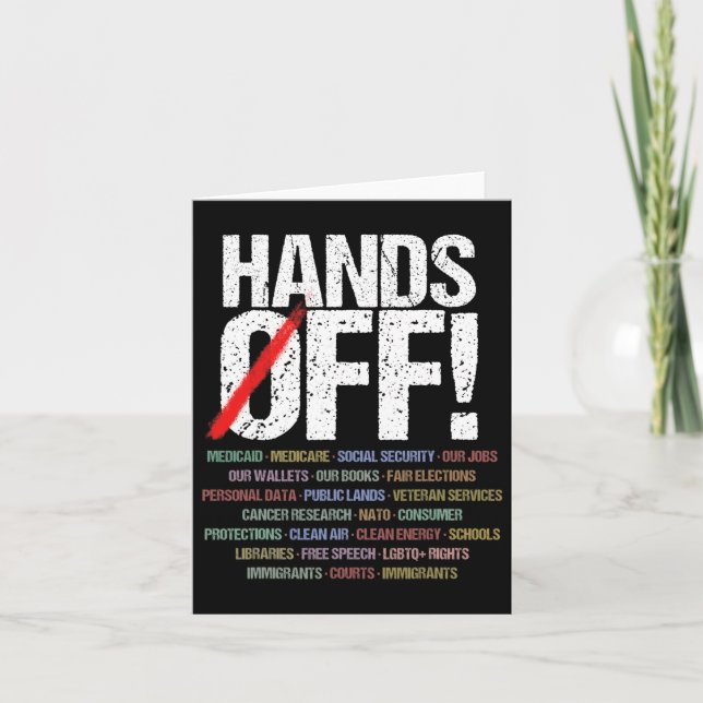 Händer av protester kort (Framsida)