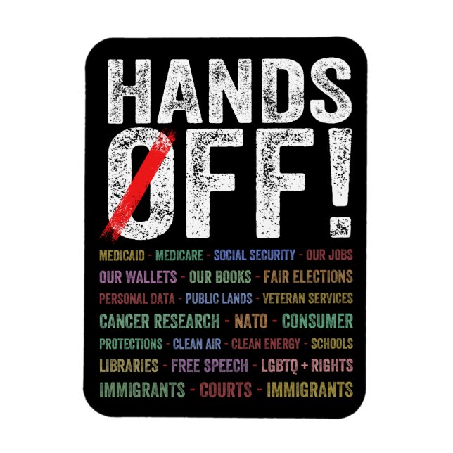 Händer av protester magnet (Vertikal)