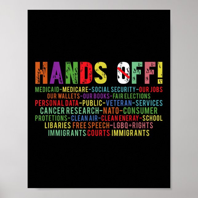 Händer av protester poster (Framsidan)