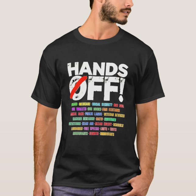 Händer av protester t shirt (Framsida)