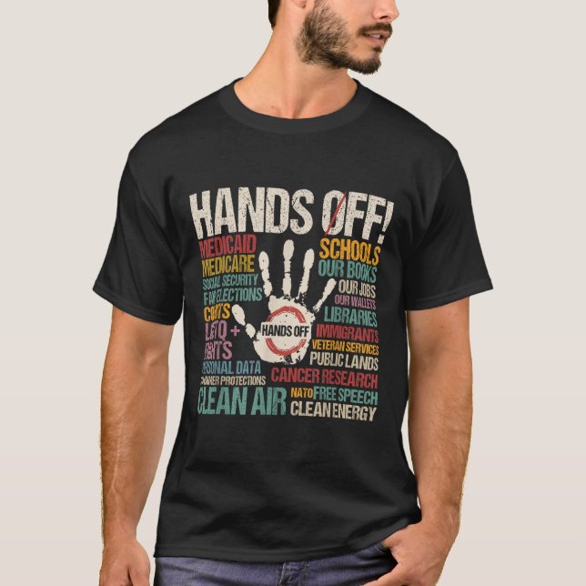 Händer av protester t shirt (Framsida)