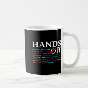 Händer av protesterna lördag april 5 Manar Kvinnor Kaffemugg