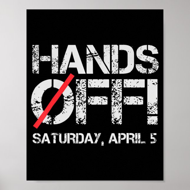 Händer av protesterna lördag april 5 Manar Kvinnor Poster (Framsidan)