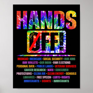 Händer av protesterna lördag april 5 Manar Kvinnor Poster