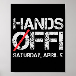Händer av protesterna lördag april 5 Manar Kvinnor Poster