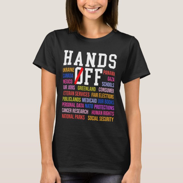Händer av protesterna lördag april 5 Manar Kvinnor T Shirt (Framsida)