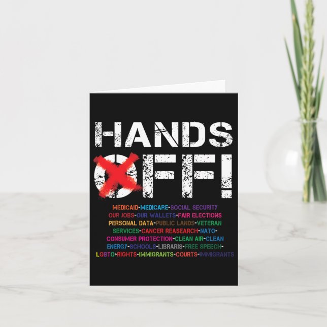 Händer av protesttest 2 kort (Framsida)