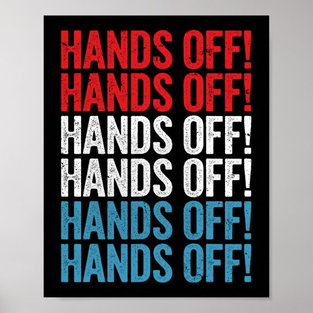 Händer av Rally Protest T-shirt.png Poster (Framsidan)