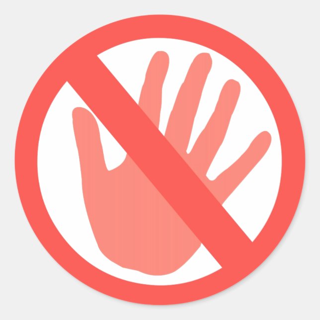 Händer av runt klistermärke (Framsida)