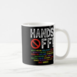 Händer av Social-protester mot kvarstående Spara D Kaffemugg