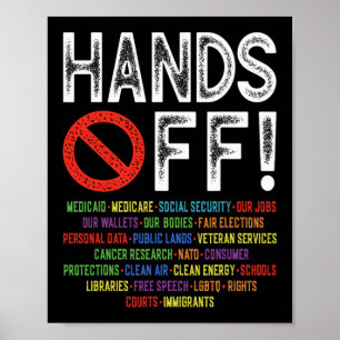 Händer av Social-protester mot kvarstående Spara D Poster