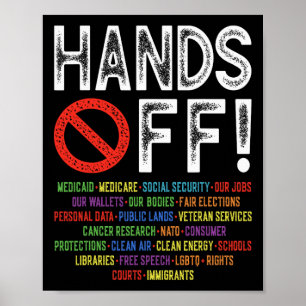 Händer av Social-protester mot kvarstående Spara D Poster