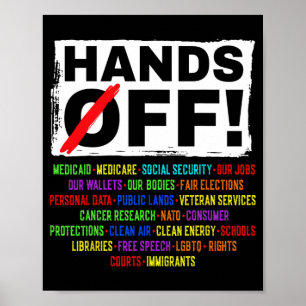 Händer av Social-protester mot kvarstående Spara D Poster