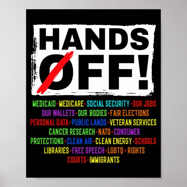 Händer av Social-protester mot kvarstående Spara D Poster (Framsidan)