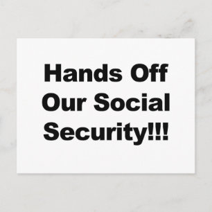 Händer av Social säkerhet Vykort