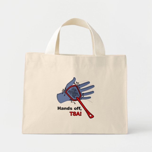 Händer Av, TSA! Små tobag Mini Tygkasse (Framsidan)
