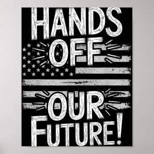 Händer av vår framtida Pro Democracy Anti Oliga li Poster