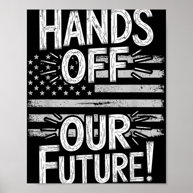 Händer av vår framtida Pro Democracy Anti Oliga li Poster (Framsidan)