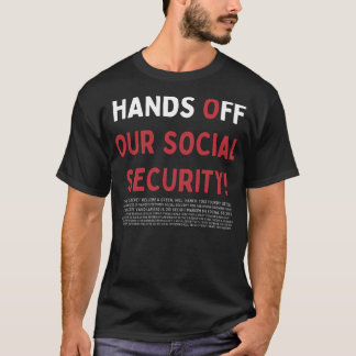 Händer av vår säkerhet i Social! T Shirt