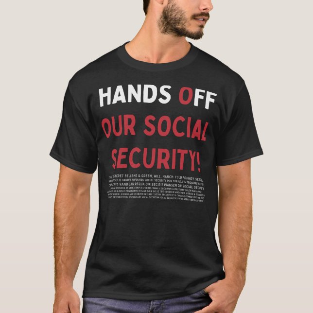 Händer av vår säkerhet i Social! T Shirt (Framsida)