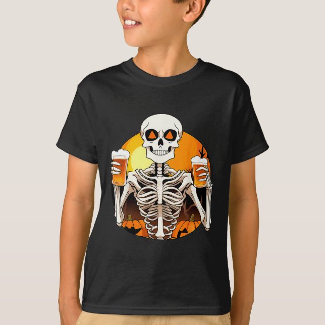 Händer Beer Funny Drinking Halloween Women's T Shirt (Framsida)