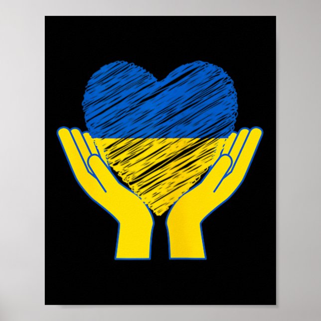 Händer bort från Ukraina i ukrainsk protest mot Pu Poster (Framsidan)