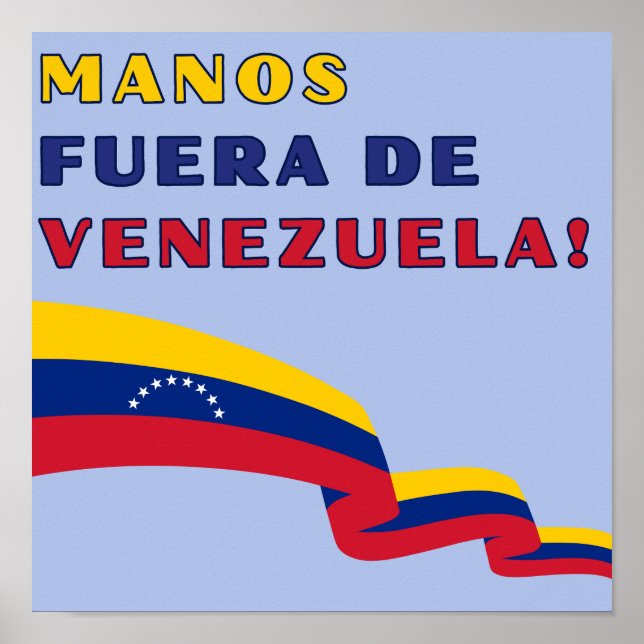 Händer Bort Från Venezuela Poster (Framsidan)