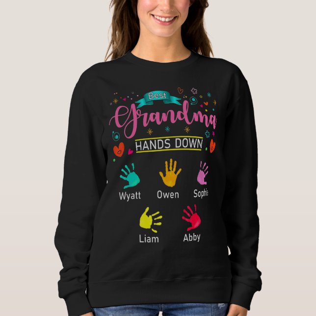 Händer Down Grandma T Shirt (Framsida)