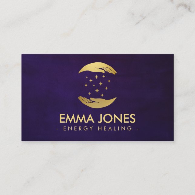 Händer - Energiuppvärmning  Visitkort (Framsida)