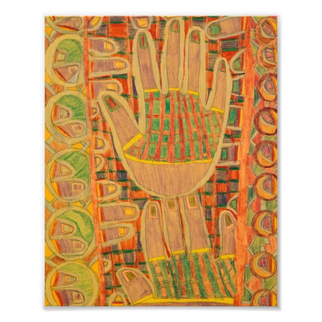 Händer för Faith Print Fototryck (Framsidan)