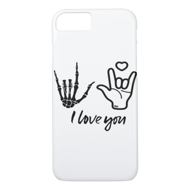 Händer Forming - Skeleton Heart Händer Case-Mate iPhone Skal (Baksida)