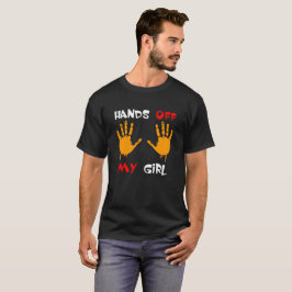 Händer från min kille och flickskjortor tee shirt