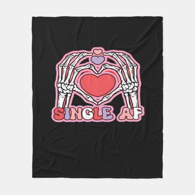 Händer Halloween Classic - Spooky Skeleton Design Fleecefilt (Framsidan)