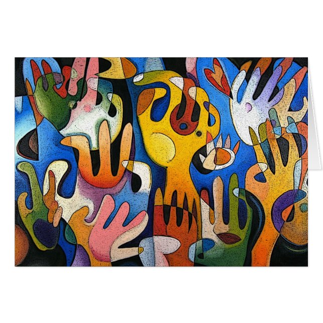 Händer Hälsningskort (Framsidan Horizontal)