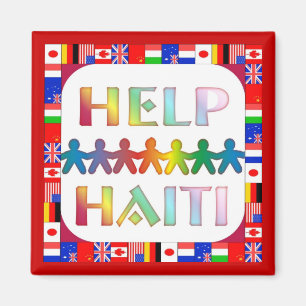 Händer Hjälper Haiti Magnet