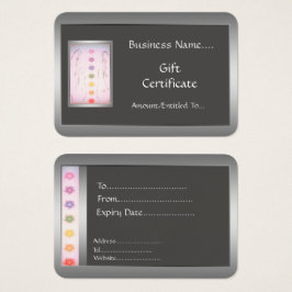 Händer Holistic Gift Card för silver Visitkort