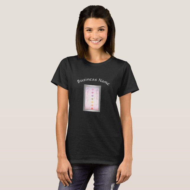 Händer Holistisk utformning av silver T-shirt (Hel framsida)