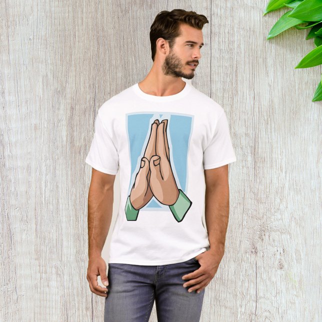 Händer i bön t shirt (Skapare uppladdad)