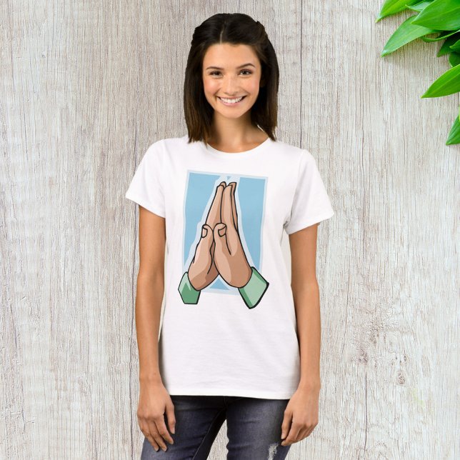 Händer i bön t shirt (Skapare uppladdad)