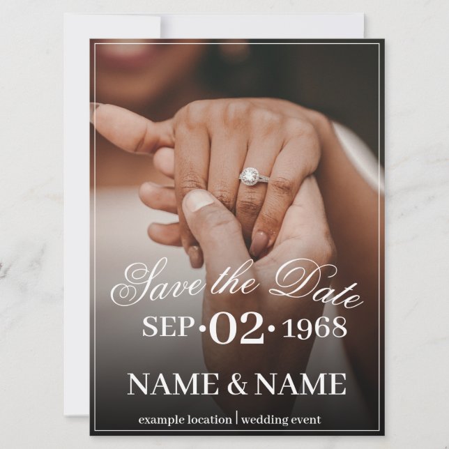 Händer i Färgad Bröllop par med Ring (Framsida)