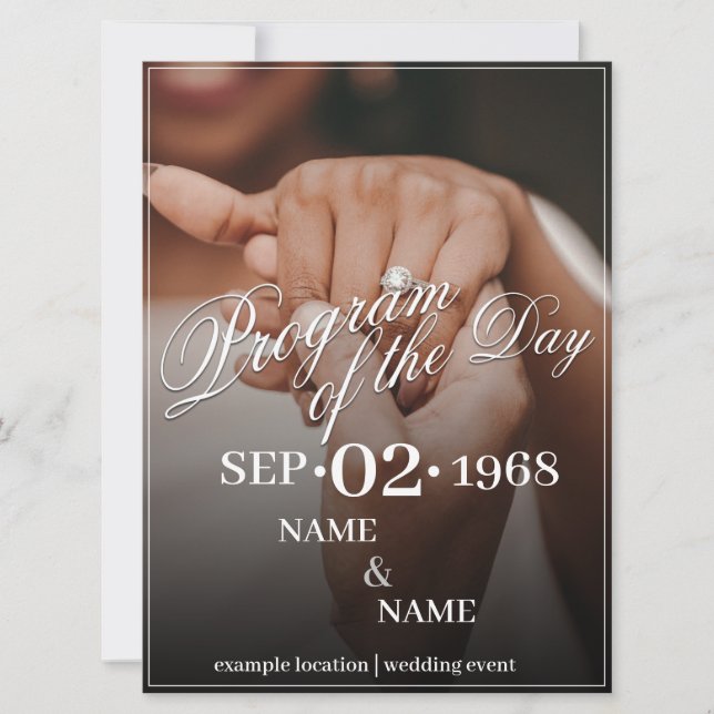 Händer i Färgad Bröllop par med Ring (Framsida)