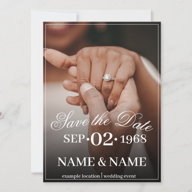 Händer i Färgad Bröllop par med Ring (Framsida)