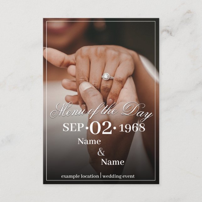 Händer i Färgad Bröllop par med Ring Tilläggskort (Framsida)