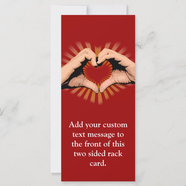 Händer i form av ett hjärta, Kärlek design (Framsida)